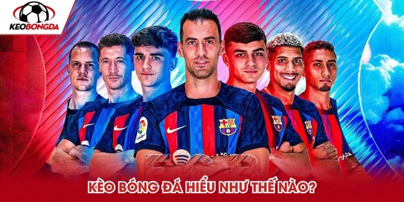 Ảnh ghép cầu thủ với tiêu đề giới thiệu kèo bóng đá