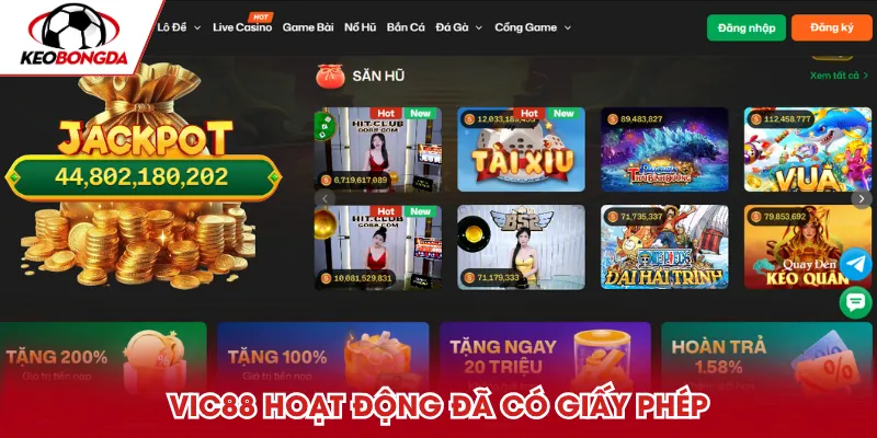 Vic88 hoạt động có pháp lý đầy đủ